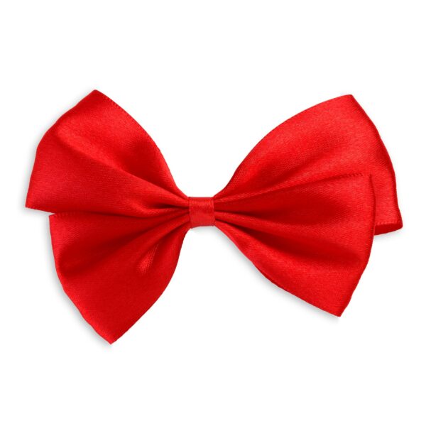 bright red bow